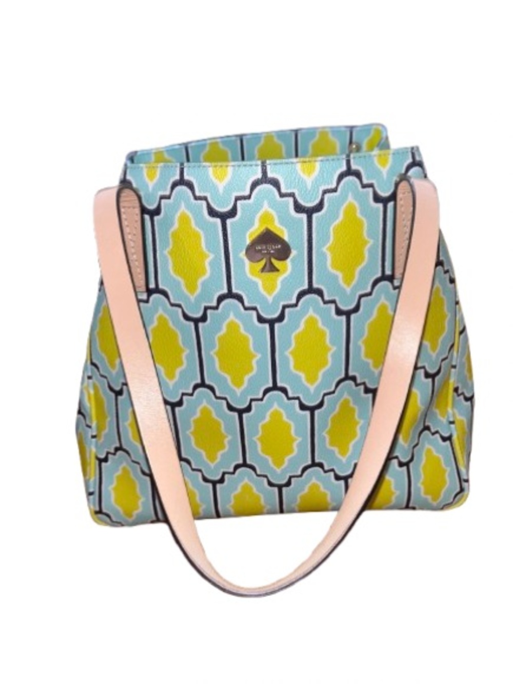Kate Spade Cabana Tile Sidney Large Tote Bag Moonstone/Seaglass